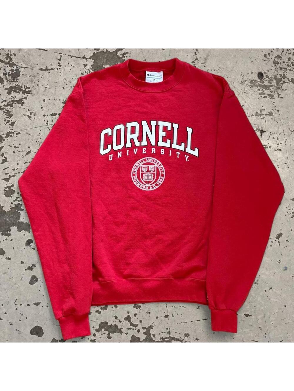 Mens Champion Cornell University Crewneck Sweatshirt Size M